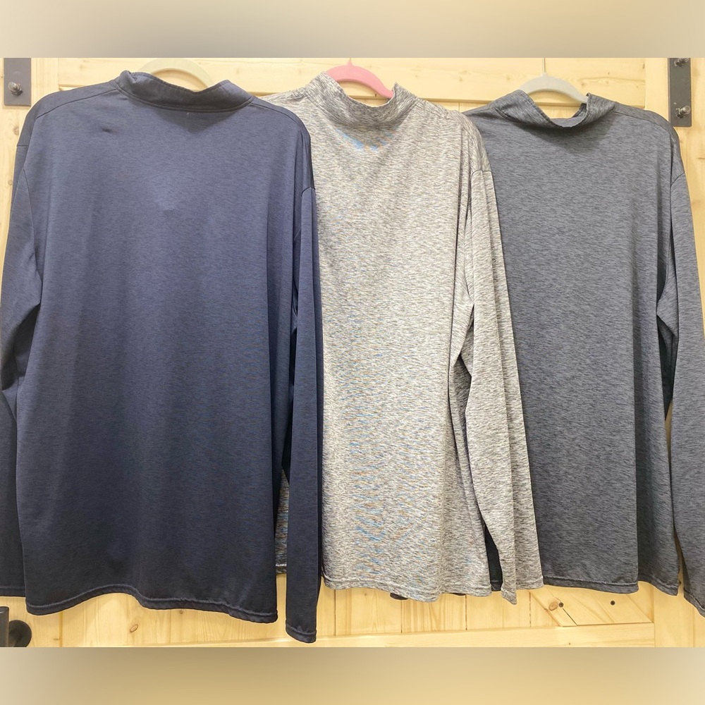 🔥🔥3 Amazon Essentials Quarter-Zip Pullover Dark… - image 4